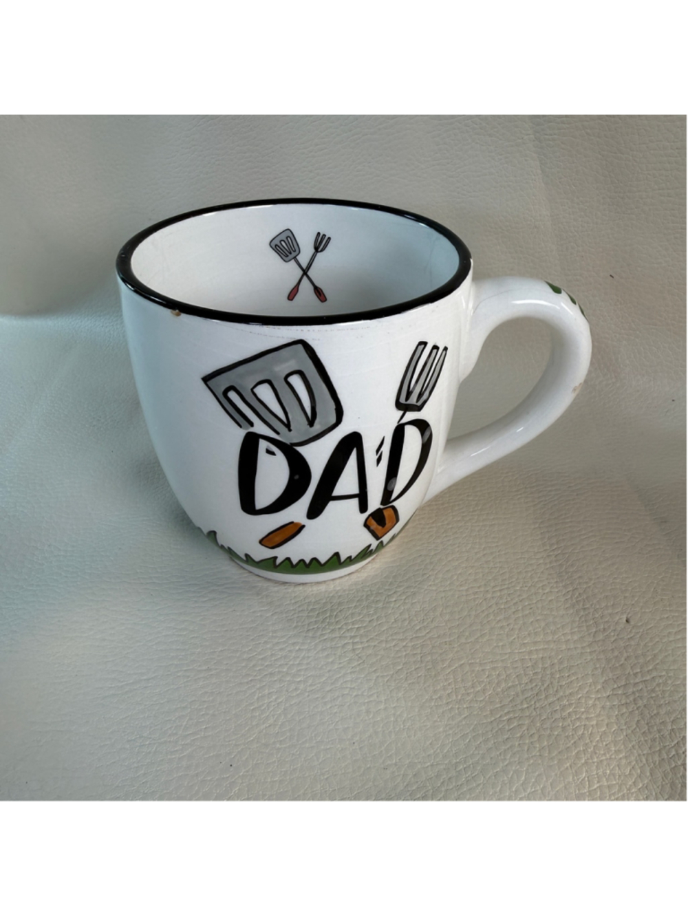 Glory Haus Dad Grill Coffee Mug Kalyn Duhls BBQ Barbecue Father Gift Hand Painte